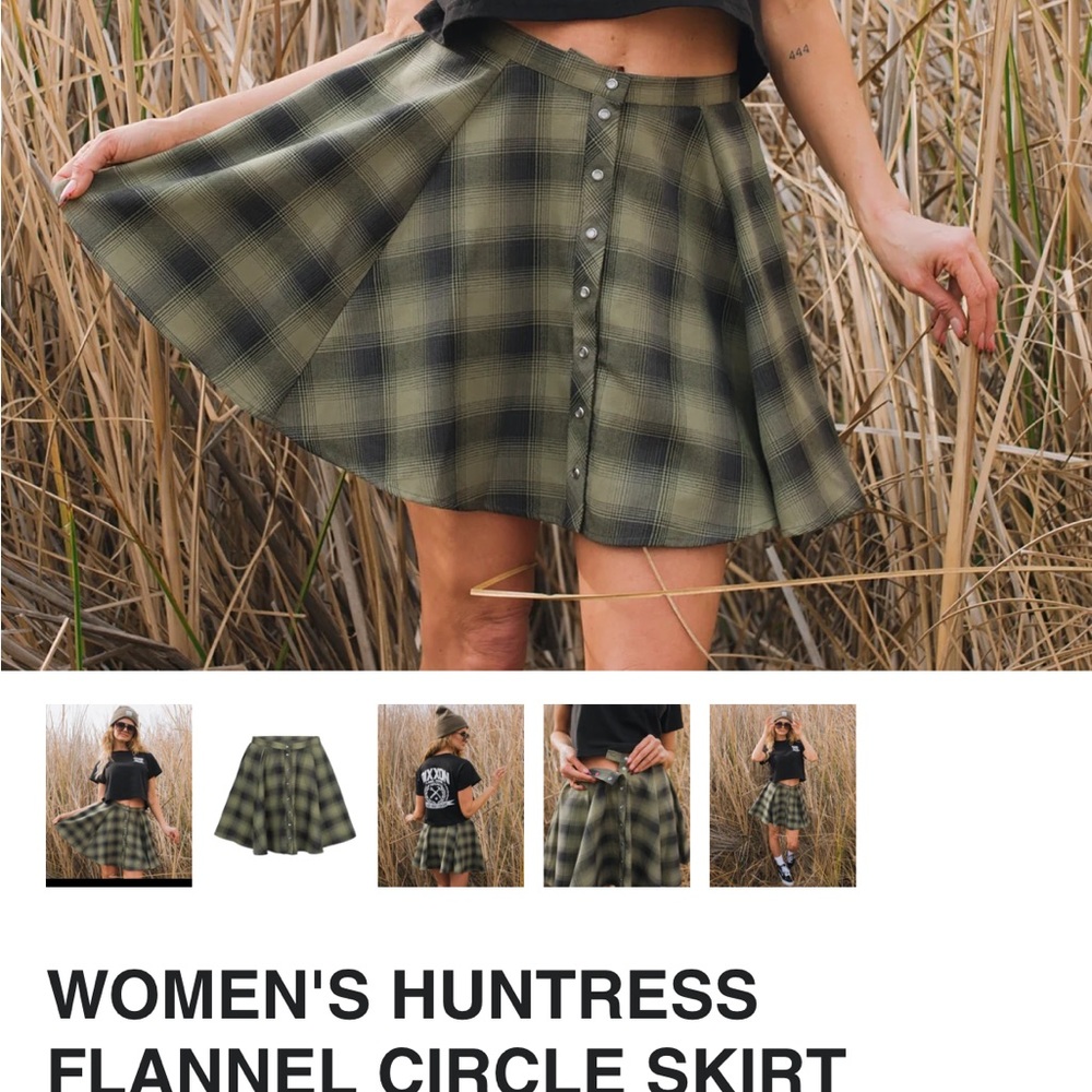 Gray Dixxon plaid skirt never worn